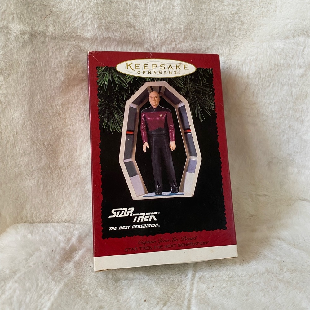 Star Trek Captain Picard Holiday Ornament 1995 NWT